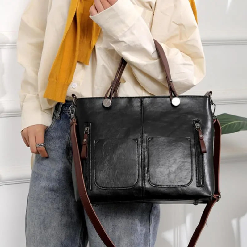 MAL Leather shoulder bag