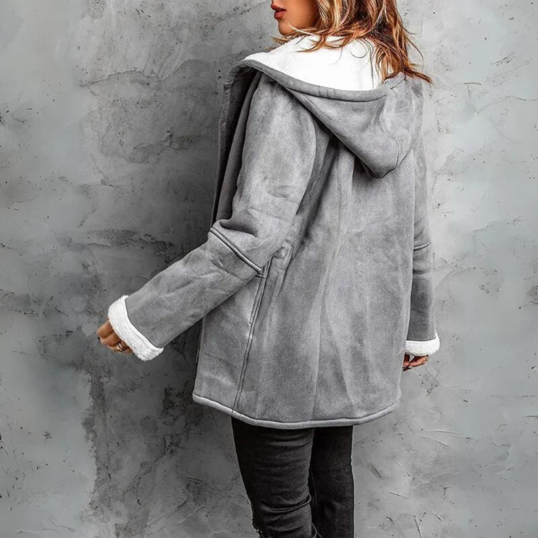 WinterGlow Fur Lined Coat