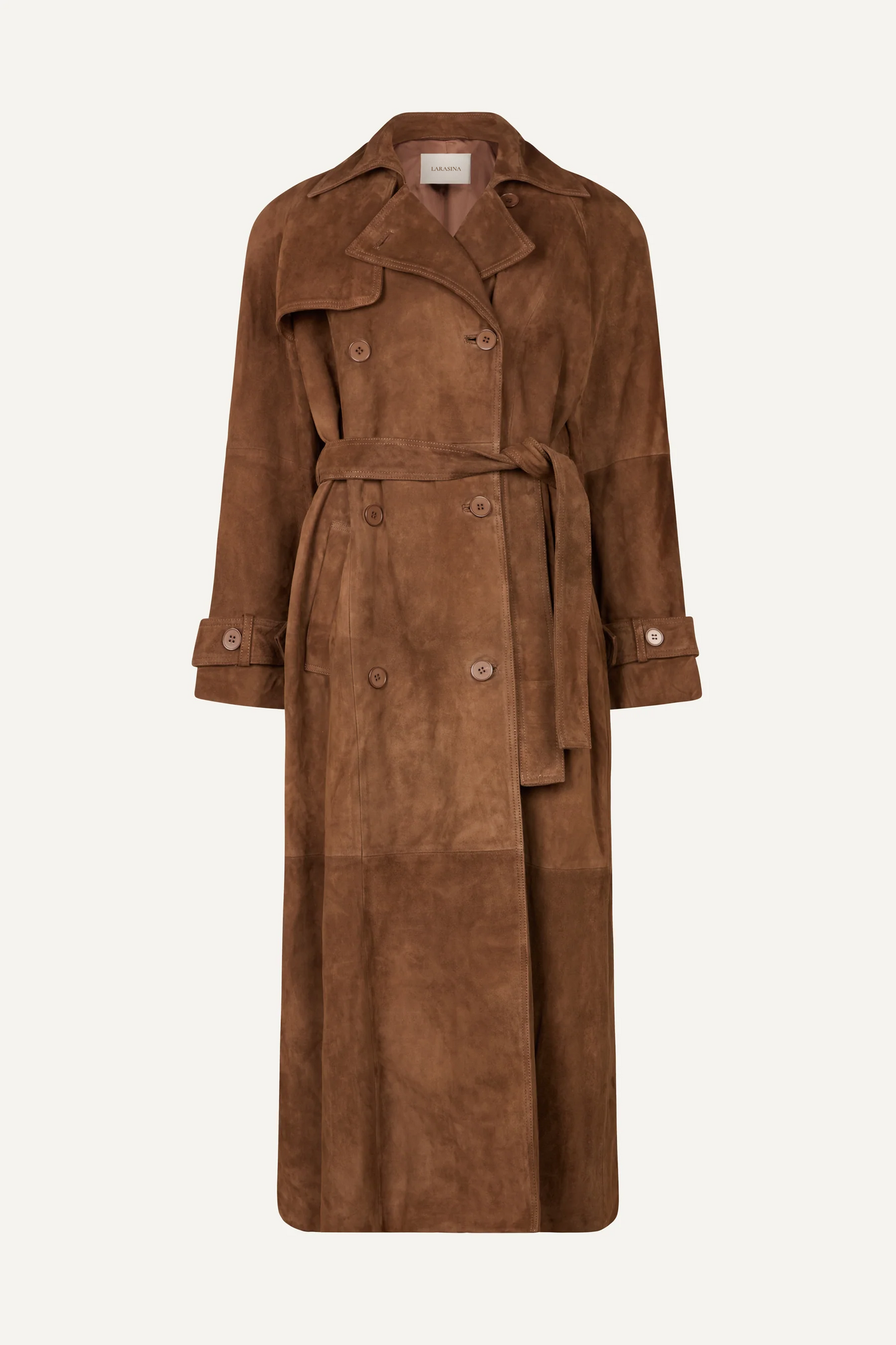 Suede Trench Coat