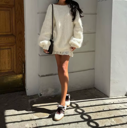 Aria Fluffy Oversized Sweater